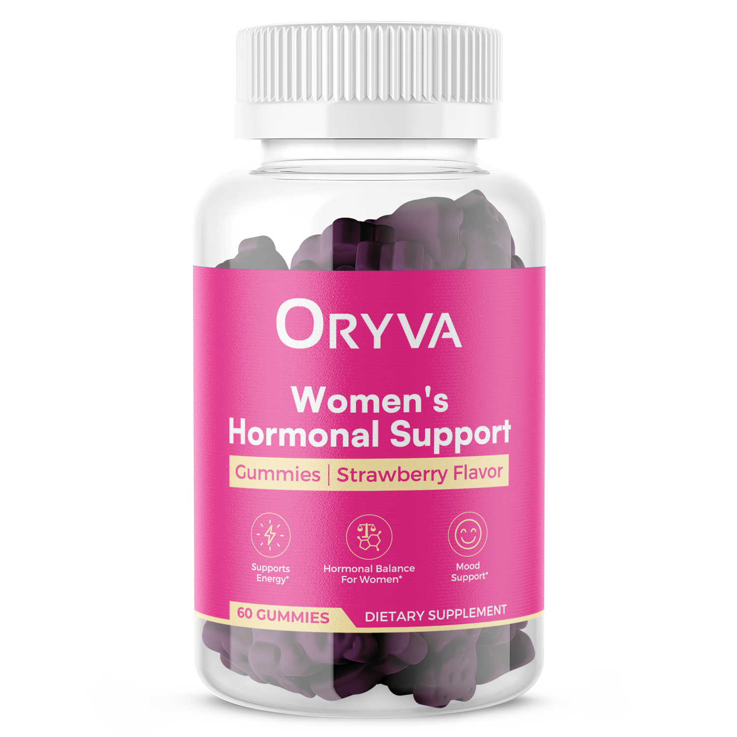 Women’s Hormonal Support Gummies – Strawberry Flavor